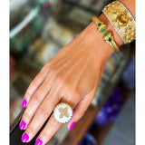 PREORDER - White Alba Adjustable Ring