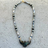 Labradorite Phoenix Dandrit Opals Necklace