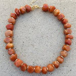 Orange Adventurine Octogonal Necklace