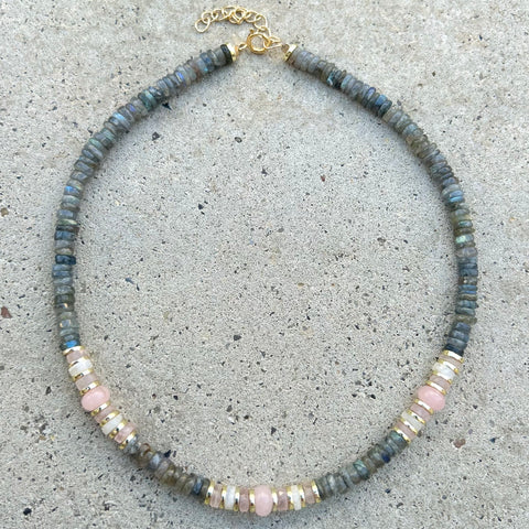 Ora Labradorite Beaded Necklace