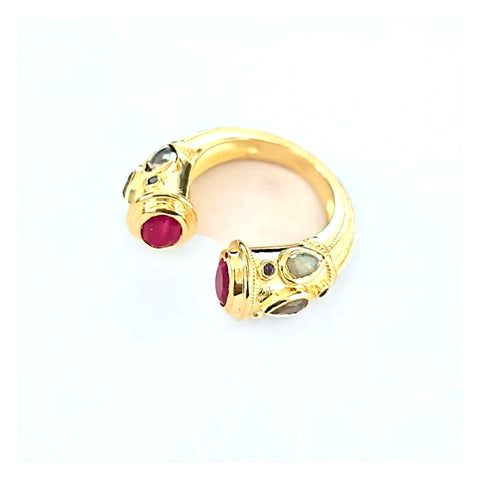 Ruby Red Taj Ring