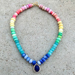 Copa Cabana Lapis Drop & Opals Multi Necklace