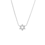 Pave Small Magen David Necklace