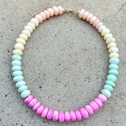 Cotton Candy Copacabana Opal Necklace