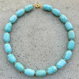 Turquoise Tube Chunky Necklace