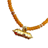 Carnelian Taweez Beaded Necklace