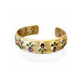 Eden Amethyst Green Onyx  Cuff