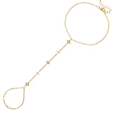 Pulsera de mano de 5 estrellas graduadas 