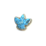 Biggie Eagle Turquoise Adjustable Ring