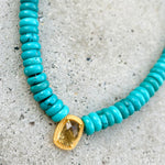 Emma Turquoise Citrine Necklace