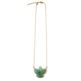 Eagle Amazonite & Pave Necklace