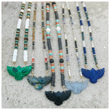 Lapis Phoenix Assorted Gems Necklace