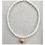 Tiffay Freshwater Pearls Heart Necklace