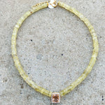 Taylor Yellow Quartz Necklace