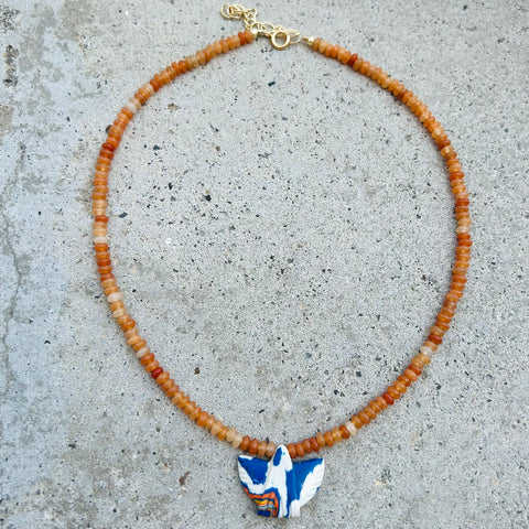 Mini Crazy Lace Thunderbird Necklace