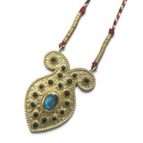 Labradorite Ethnic Fish on Cord