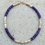 Saya Peruvian Opals & Amethyst Necklace