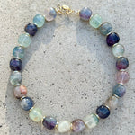 Purple Fluorite Chunky Necklace