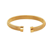 80's Style Golden Open Bracelet