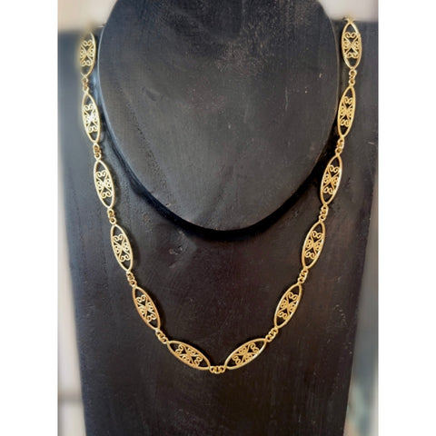 Elegant Filigree Chain Necklace