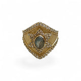 Labradorite Magen Ha’or Adjustable Ring