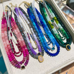 Blue Sapphires & Moonstone (Leo) Necklace