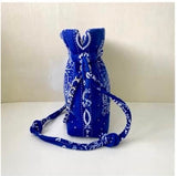 Royal Blue Bandana Trapeze Bag