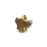 Biggie Eagle Tiger Eye Adjustable Ring