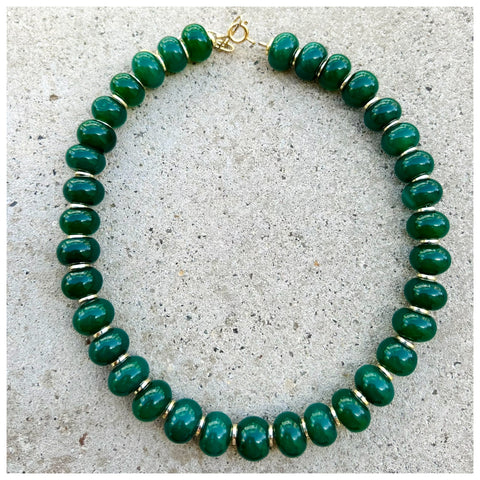 Emerald Green Mrs. Atias Necklace