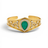 Tiara Green Onyx Bangle