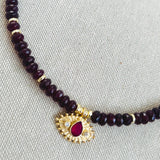 Jaipur Ruby Red Eye Necklace
