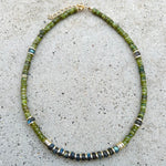 Claudia Peridot & Labradorite Necklace