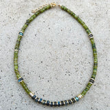 Claudia Peridot & Labradorite Necklace