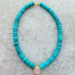 Emma Turquoise Moonstone Necklace