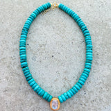 Emma Turquoise Moonstone Necklace