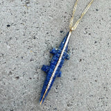 Lapis crocodile necklace