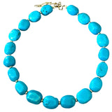 Turquoise Charlotte Oblong Necklace