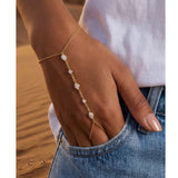 3 Teardrops and Bezel Handbracelet