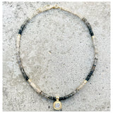 Athena Rutilated Quartz Beaded Necklace