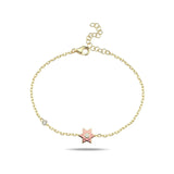 Enamel Magen David Bracelet