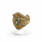Labradorite Magen Ha’or Adjustable Ring