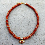 Jaipur Carnelian Eye Necklace