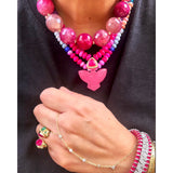 Big Queen Chalcedony & Opals Necklace