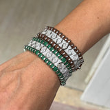 Eloise Emerald Green Woven Bracelet