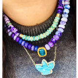 Eagle Black Onyx & Pave Necklace