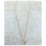 Vintage Style Filigree Chain Israel in Hai Necklace
