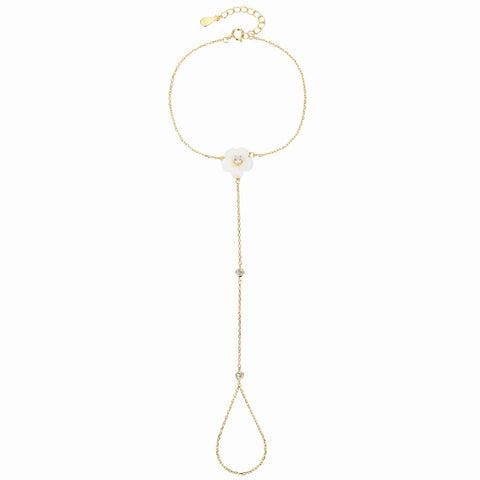 MOP Flower Handbracelet