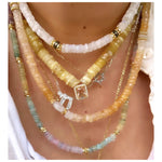 Goa Pastel Chalcedony Beaded Necklace