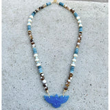 Blue Chalcedony Phoenix Necklace