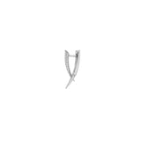 Pave Criss Cross Claw Earring